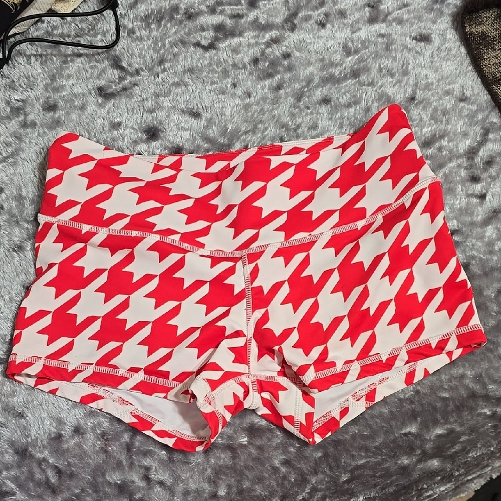 Stylish Red and White Women's Shorts